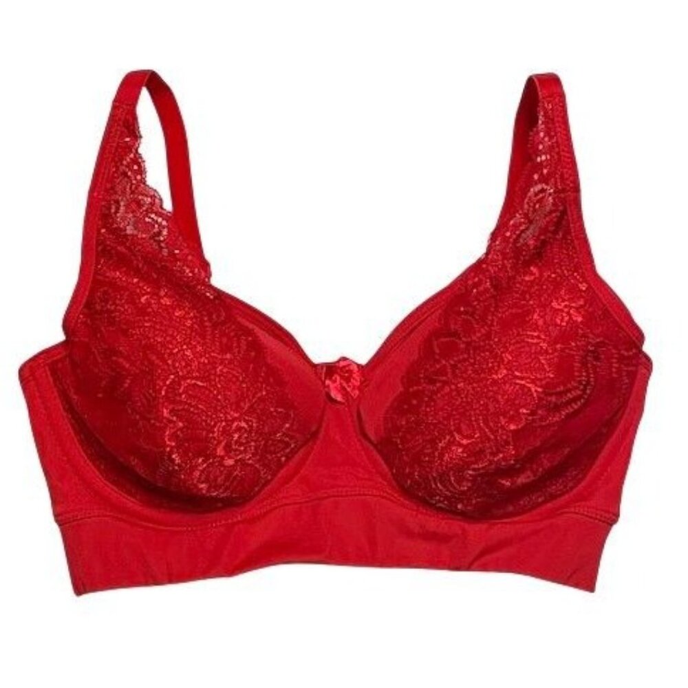 Rhonda Shear Butterknit No Wire Underwire Bra with Lace SMALL  (RS-16)